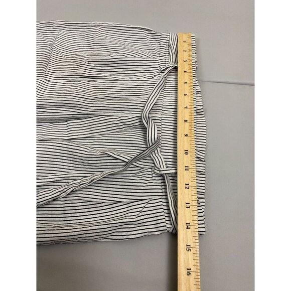 Urban Romantics Linen Bend Capri wide leg pants Medium Stripes Vacation vacation - Picture 5 of 11